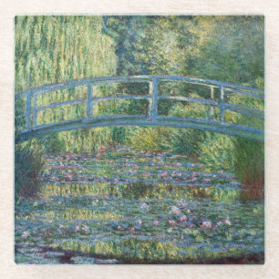 Claude Monet - Wasserliliensee, grüne Harmonie Glasuntersetzer
