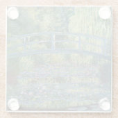 Claude Monet - Wasserliliensee, grüne Harmonie Glasuntersetzer (Rückseite)