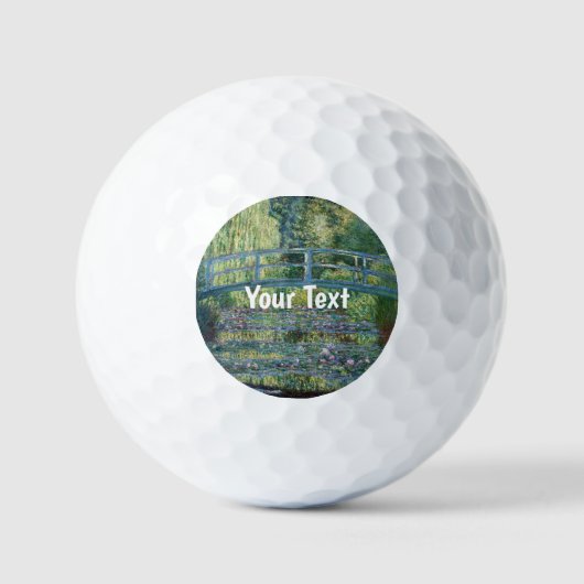 Claude Monet - Wasserliliensee, grüne Harmonie Golfball (Vorderseite)