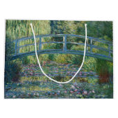 Claude Monet - Wasserliliensee, grüne Harmonie Große Geschenktüte (Rückseite)