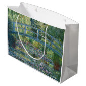 Claude Monet - Wasserliliensee, grüne Harmonie Große Geschenktüte (Rückseite Schrägansicht)