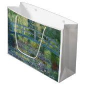 Claude Monet - Wasserliliensee, grüne Harmonie Große Geschenktüte (Vorderseite Schrägansicht)