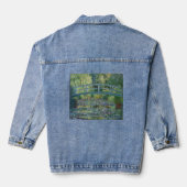 Claude Monet - Wasserliliensee, grüne Harmonie Jeansjacke (Rückseite)