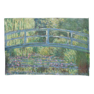 Claude Monet - Wasserliliensee, grüne Harmonie Kissenbezug