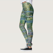 Claude Monet - Wasserliliensee, grüne Harmonie Leggings (Links)