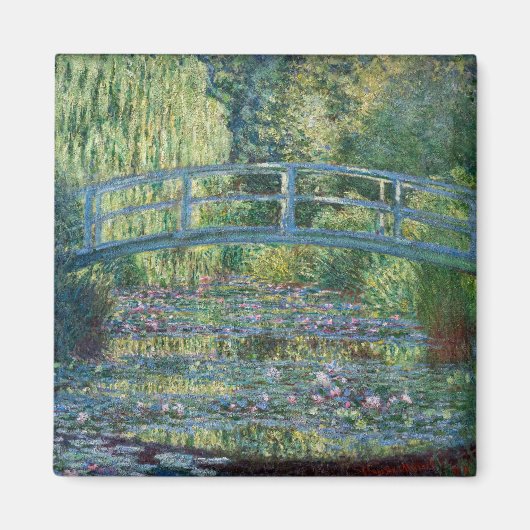 Claude Monet - Wasserliliensee, grüne Harmonie Magnet (Vorne)