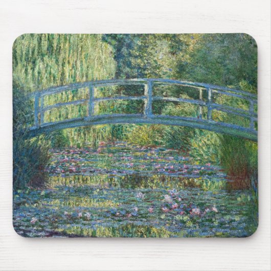 Claude Monet - Wasserliliensee, grüne Harmonie Mousepad (Vorne)