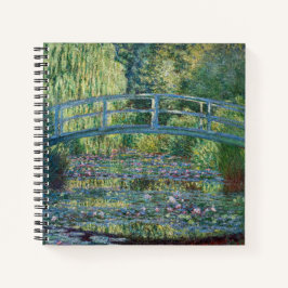 Claude Monet - Wasserliliensee, grüne Harmonie Notizblock