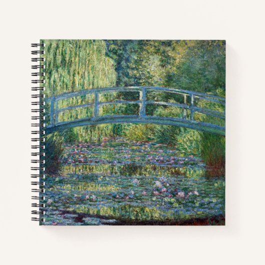 Claude Monet - Wasserliliensee, grüne Harmonie Notizblock (Vorderseite)