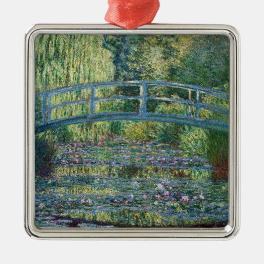 Claude Monet - Wasserliliensee, grüne Harmonie Ornament Aus Metall (Vorne)