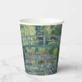 Claude Monet - Wasserliliensee, grüne Harmonie Pappbecher (Rückseite)