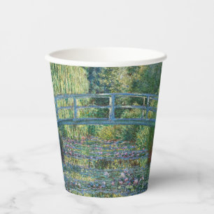 Claude Monet - Wasserliliensee, grüne Harmonie Pappbecher