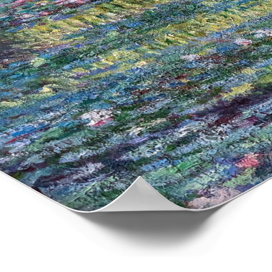 Claude Monet - Wasserliliensee, grüne Harmonie Poster (Ecke)