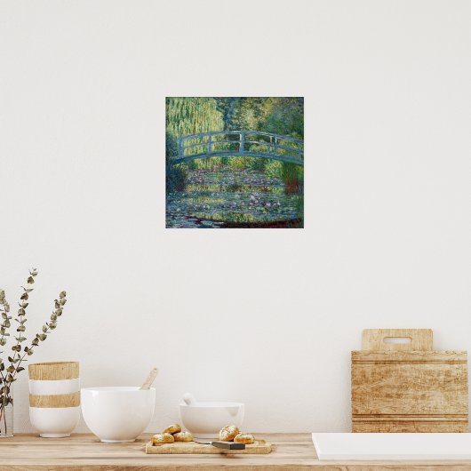 Claude Monet - Wasserliliensee, grüne Harmonie Poster (Küche)
