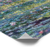 Claude Monet - Wasserliliensee, grüne Harmonie Poster (Ecke)
