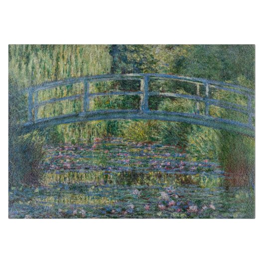 Claude Monet - Wasserliliensee, grüne Harmonie Schneidebrett (Vorderseite)