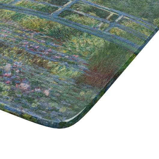 Claude Monet - Wasserliliensee, grüne Harmonie Schneidebrett (Ecke)