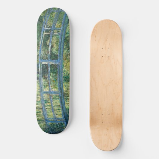 Claude Monet - Wasserliliensee, grüne Harmonie Skateboard (Vorderseite)