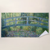 Claude Monet - Wasserliliensee, grüne Harmonie Strandtuch (Vorderseite)