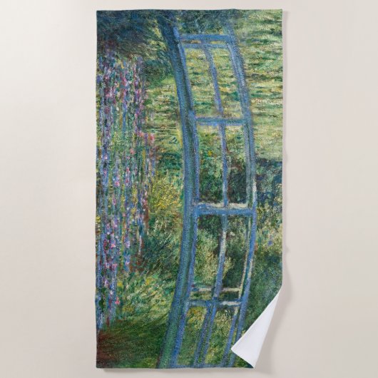 Claude Monet - Wasserliliensee, grüne Harmonie Strandtuch (Vorderseite)