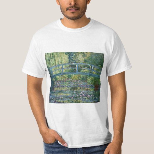 Claude Monet - Wasserliliensee, grüne Harmonie T-Shirt (Vorderseite)