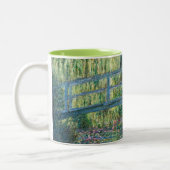 Claude Monet - Wasserliliensee, grüne Harmonie Zweifarbige Tasse (Links)