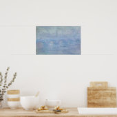 Claude Monet | Wasserloo-Brücke: Wirkung des Nebel Poster (Küche)