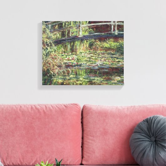 Claude Monet - Wate rlily Pond Pink Harmony Leinwanddruck (Insitu (Wohnzimmer))