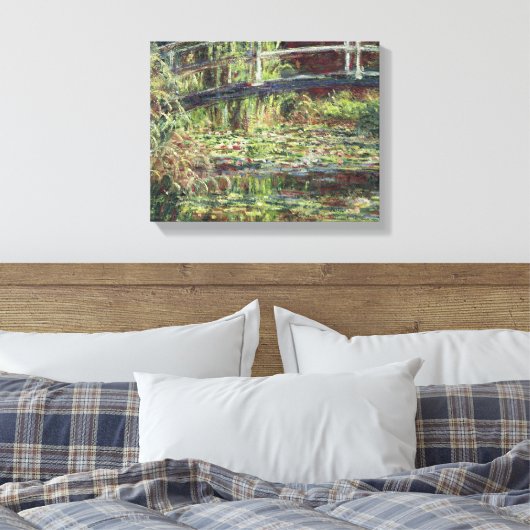 Claude Monet - Wate rlily Pond Pink Harmony Leinwanddruck (Insitu (Schlafzimmer))