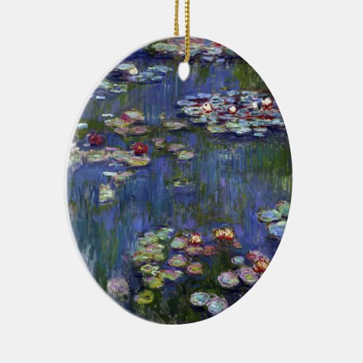 Claude Monet Water Lilie Keramik Ornament (Rechts)