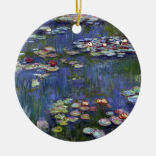 Claude Monet Water Lilie Keramik Ornament