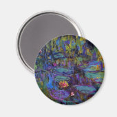 Claude Monet Water Lilien 1917 Magnet (Vorderseite/Rückseite)