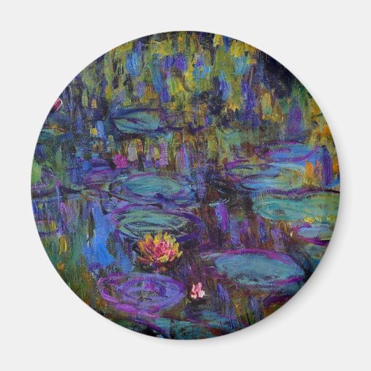 Claude Monet Water Lilien 1917 Magnet (Vorne)