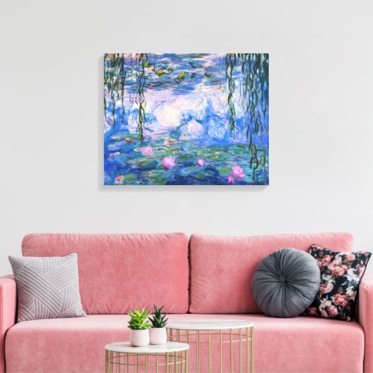 Claude Monet Water Lilien 1919 Leinwand (Insitu (Wohnzimmer))