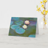Claude Monet Water Lilien Faltenkarte Karte (Gelbe Blume)