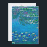 Claude Monet - Water Lilies 1906 Dankeskarte<br><div class="desc">Claude Monet - Water Lilies 1906. Berühmte Kunstmalerei.</div>