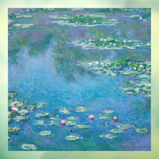 Claude Monet - Water Lilies 1906 Fensteraufkleber (Blatt 3)