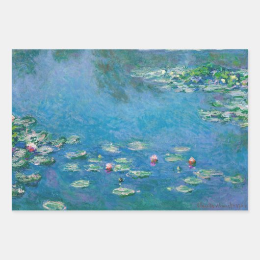 Claude Monet - Water Lilies 1906 Geschenkpapier Set (Vorderseite 3)