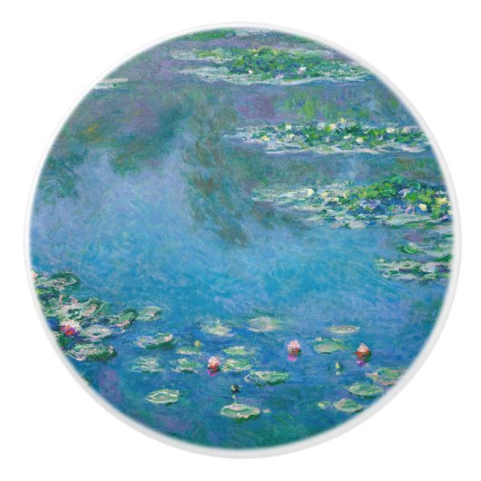 Claude Monet - Water Lilies 1906 Keramikknauf (Vorderseite)
