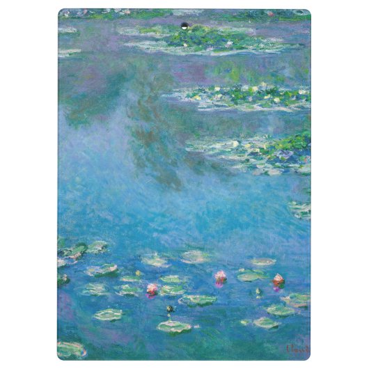 Claude Monet - Water Lilies 1906 Klemmbrett (Rückseite)