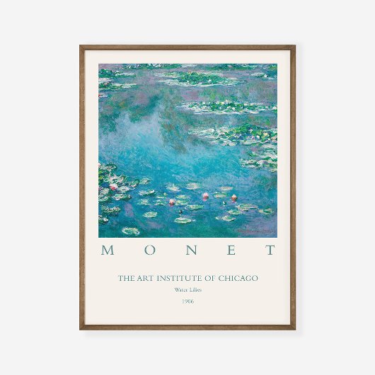 Claude Monet Water Lilies 1906 Kunstausstellung Poster