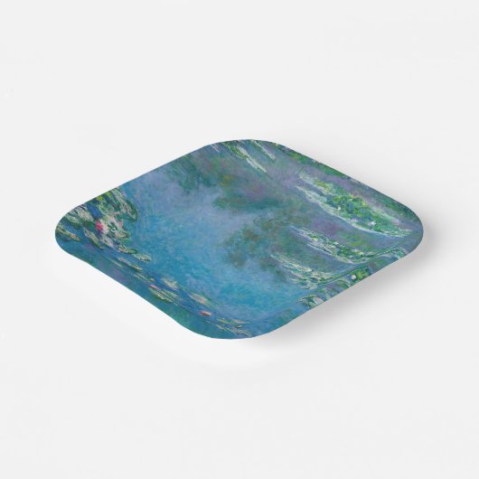 Claude Monet - Water Lilies 1906 Pappteller (Gewinkelt)