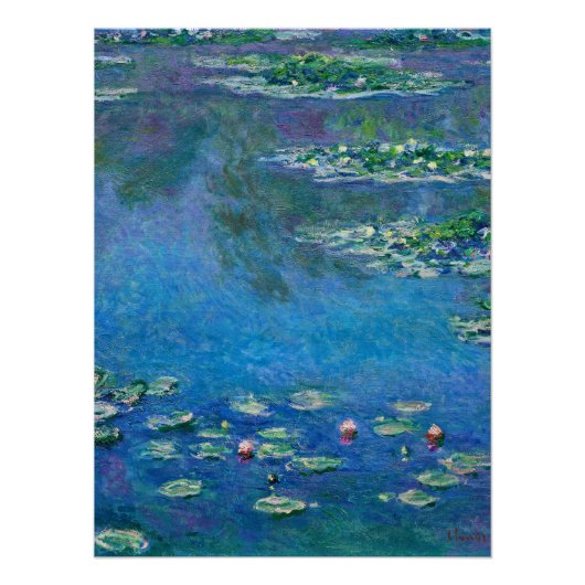 Claude Monet - Water Lilies 1906 Poster (Vorderseite)