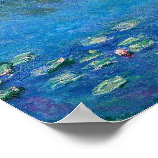 Claude Monet - Water Lilies 1906 Poster (Ecke)