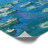 Claude Monet - Water Lilies 1906 Poster (Ecke)