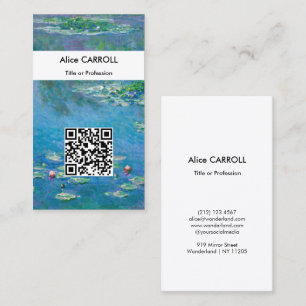 Claude Monet - Water Lilies 1906 - QR-Code Visitenkarte