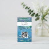 Claude Monet - Water Lilies 1906 - QR-Code Visitenkarte (Stehend Vorderseite)