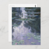 Claude Monet Water Lilies 1907 Nymphéas GalleryHD Postkarte (Vorne/Hinten)