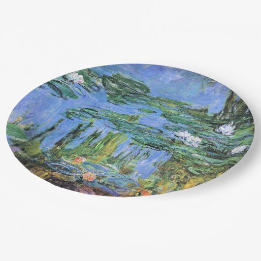 Claude Monet - Water Lilies, 1914-1915 Pappteller (Schrägansicht)