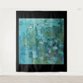 Claude Monet, Water Lilies, 1915, Aqua Blue Wandteppich (Vorderseite)